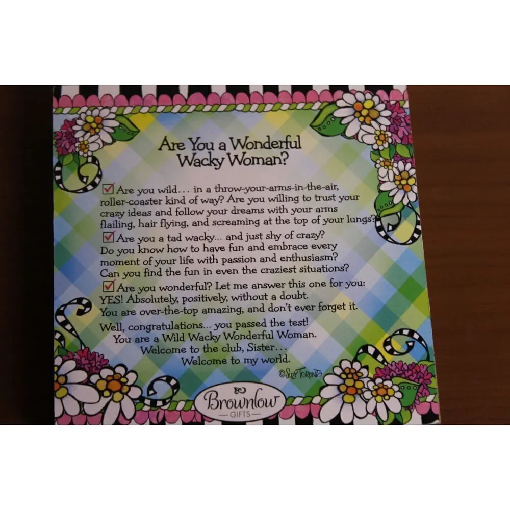 Wacky Woman Tabletop Plaque #A48